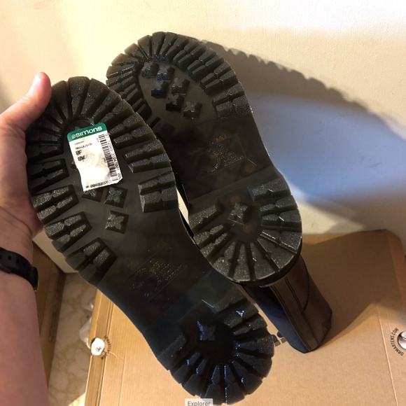 Dr Martens black Amaayah knee high leather riding boots NWT - Picture 5 of 7